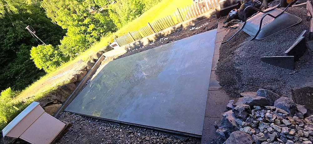 Dalle béton, Bovernier