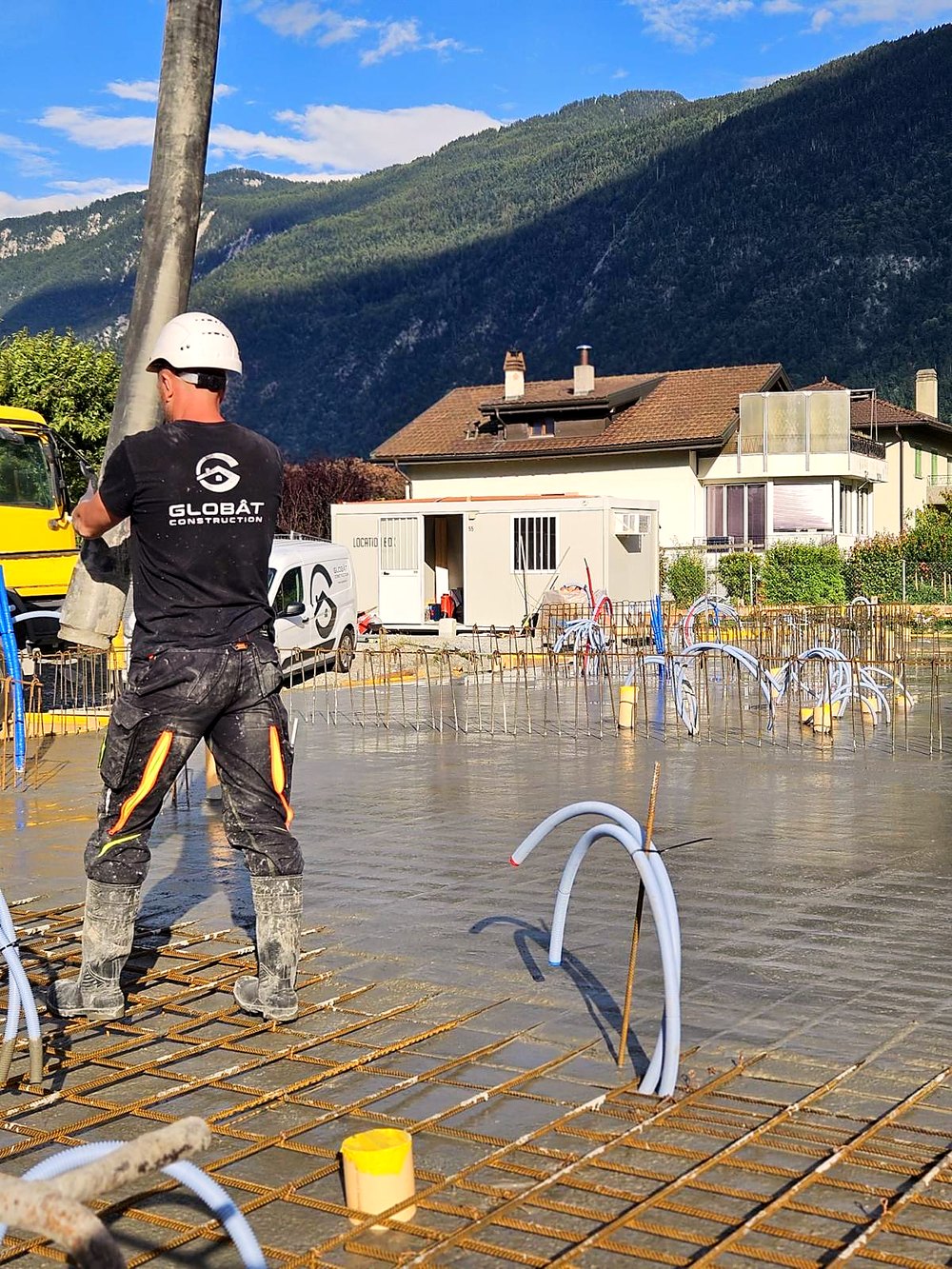 Chantier Globât Construction à Martigny 2