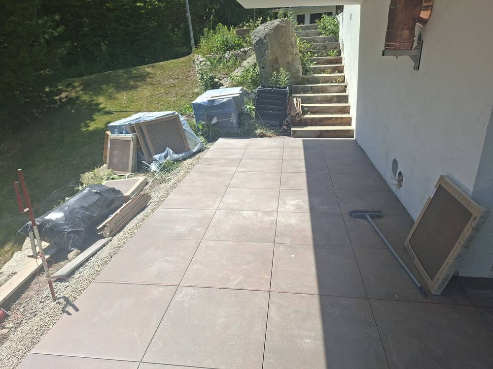 Terrasse en dallettes, Champex