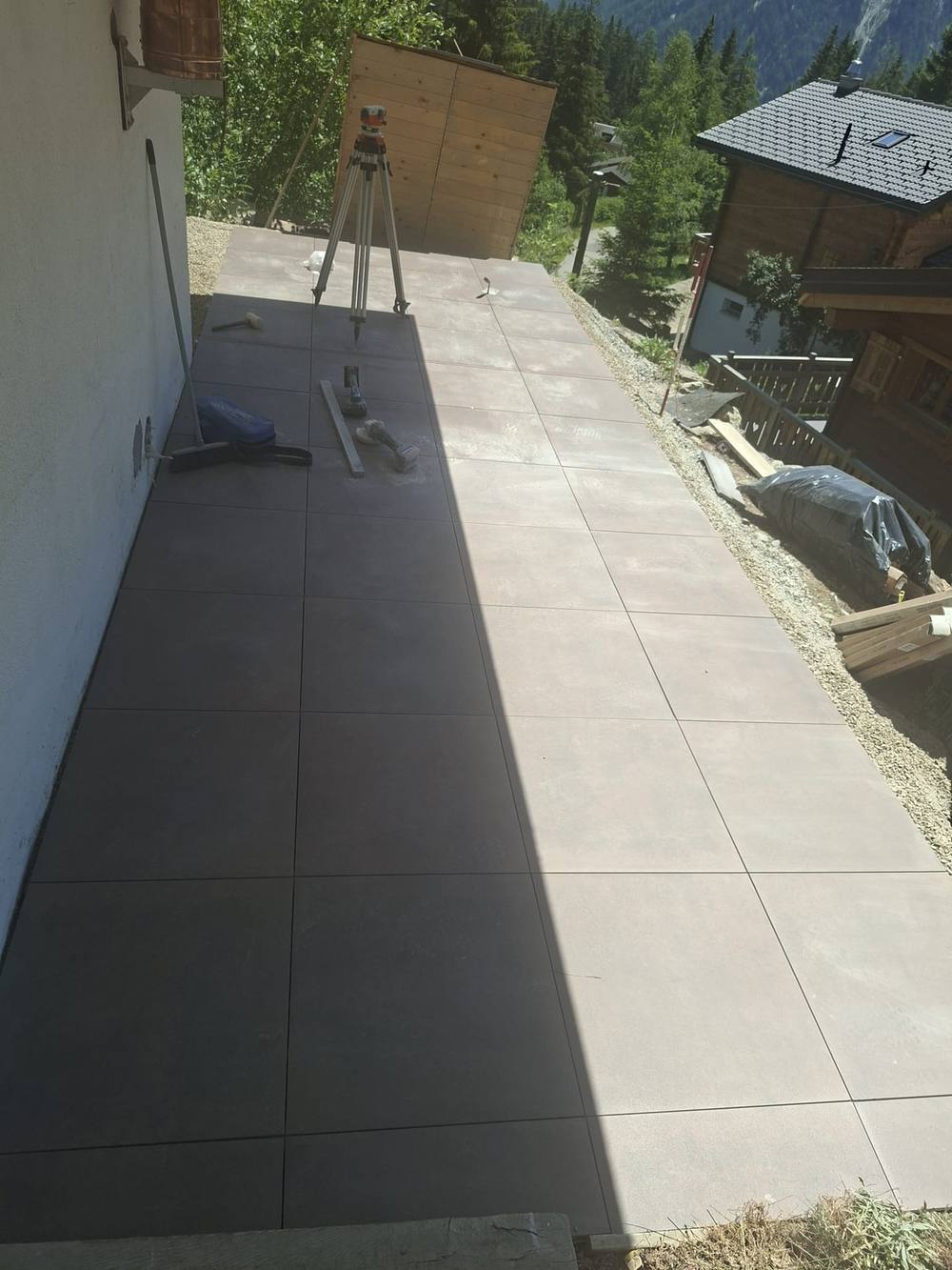 Terrasse en dallettes, Champex 3