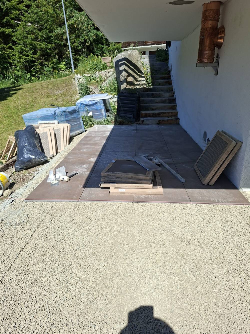Terrasse en dallettes, Champex 5