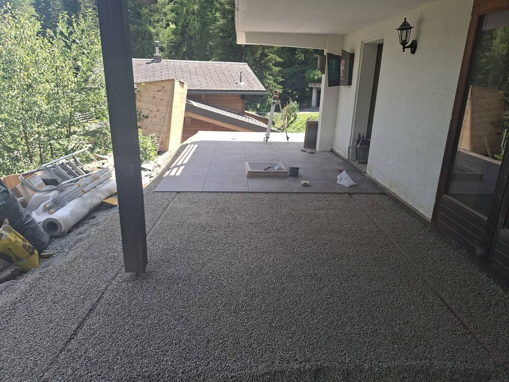 Terrasse en dallettes, Champex 6