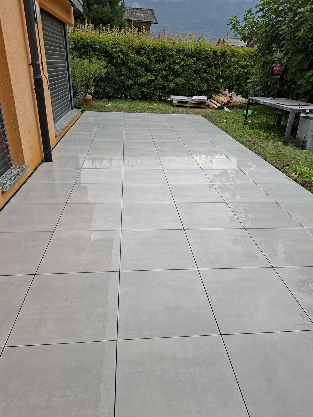 Terrasse en dallettes, Fully 2