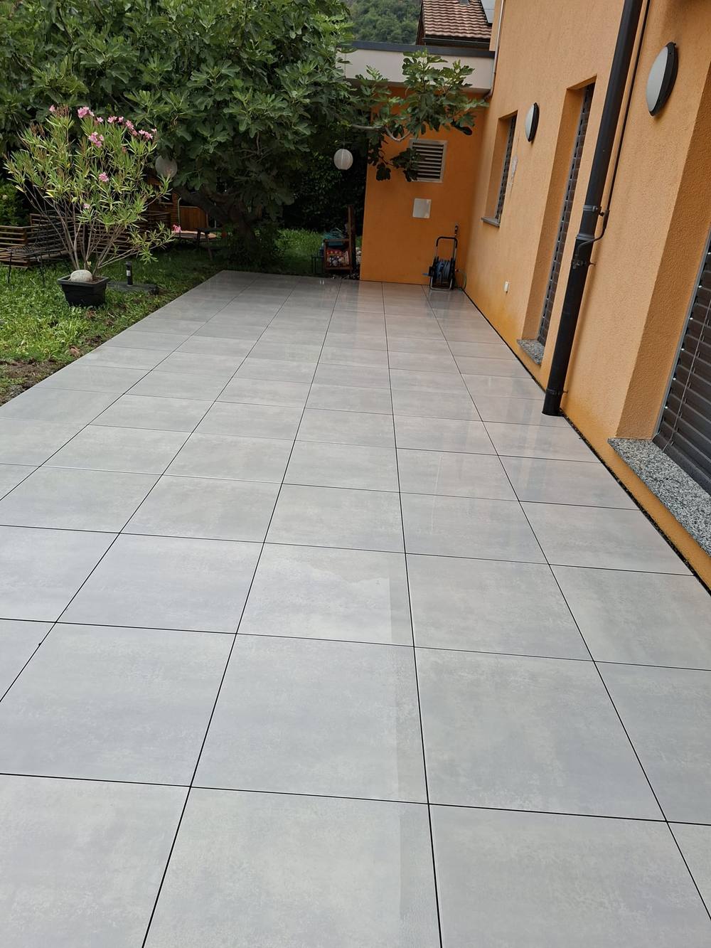 Terrasse en dallettes, Fully 3